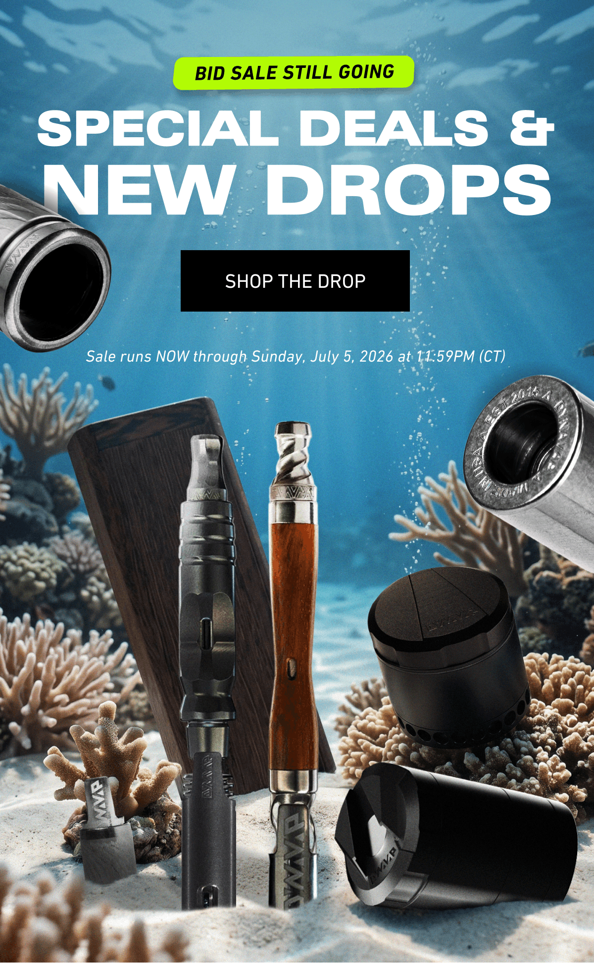 Bid sale still going. [Click here to Shop the Drop]