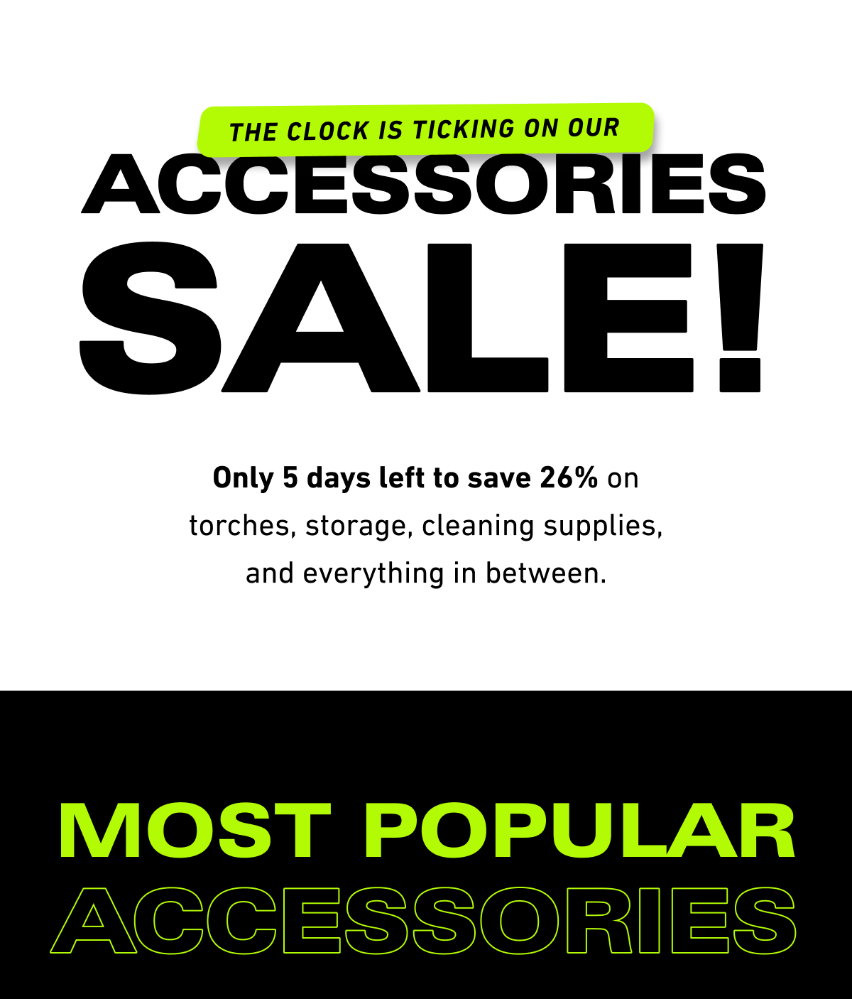 Accessories Sale!