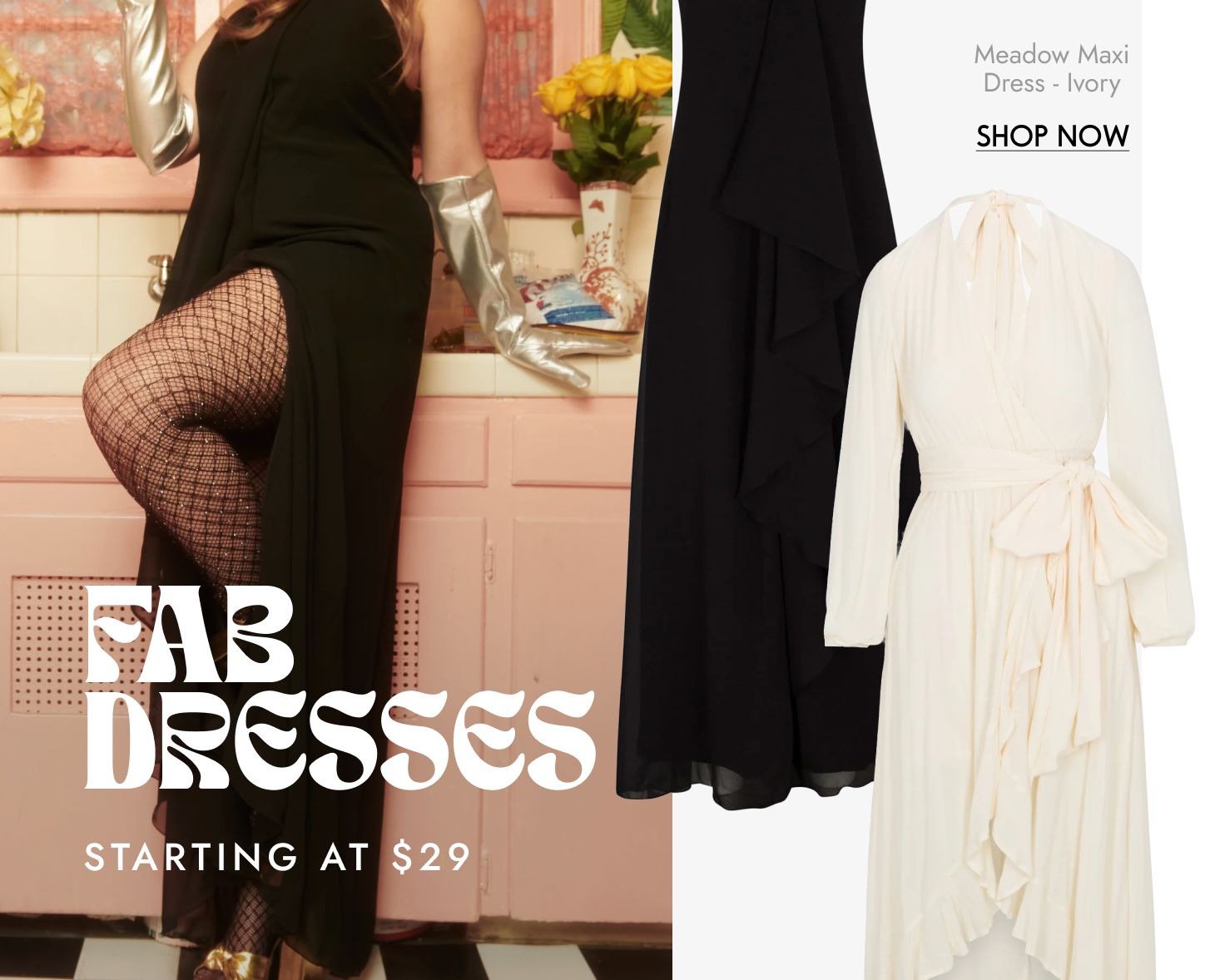 Meadow Maxi Dress - Ivory