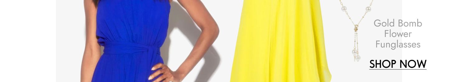 Gold Bomb Flower Funglasses