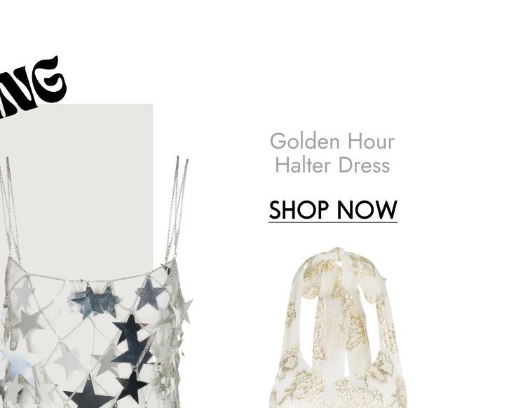 Golden Hour Halter Dress