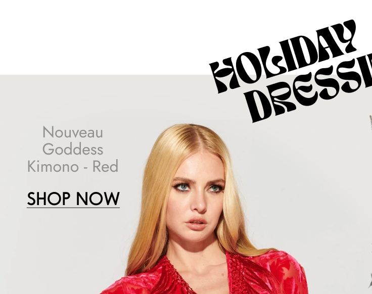 Nouveau Goddess Kimono - Red