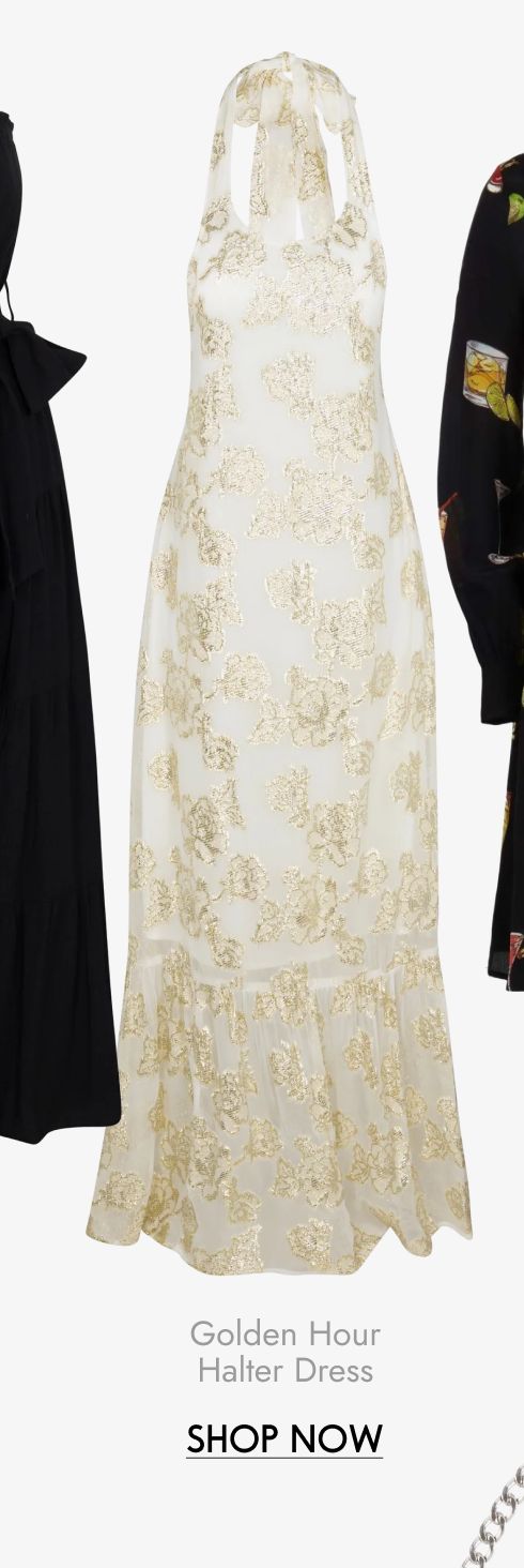Golden Hour Halter Dress