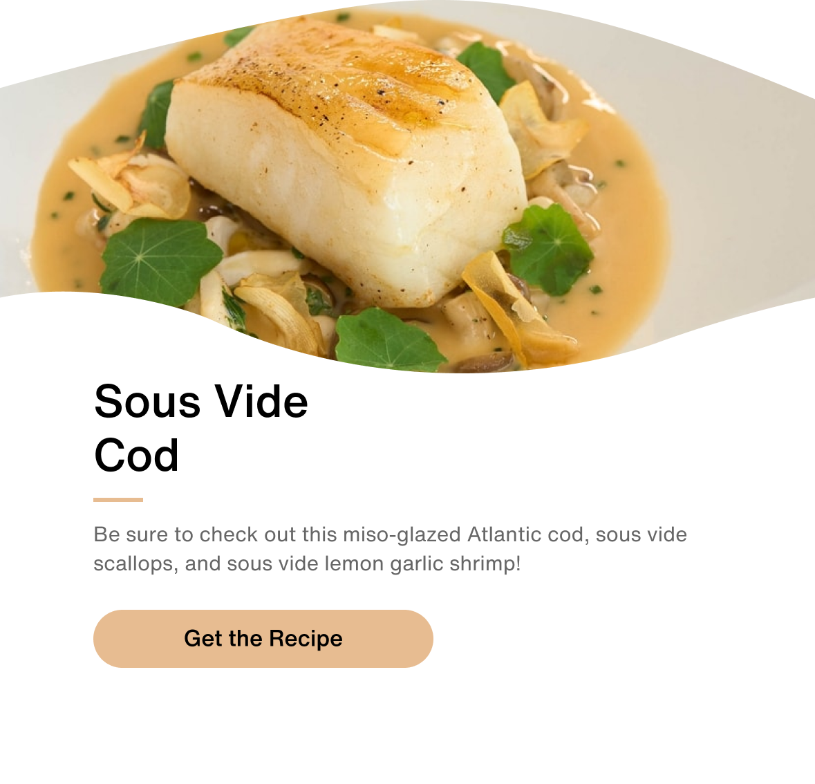 Sous Vide Cod
