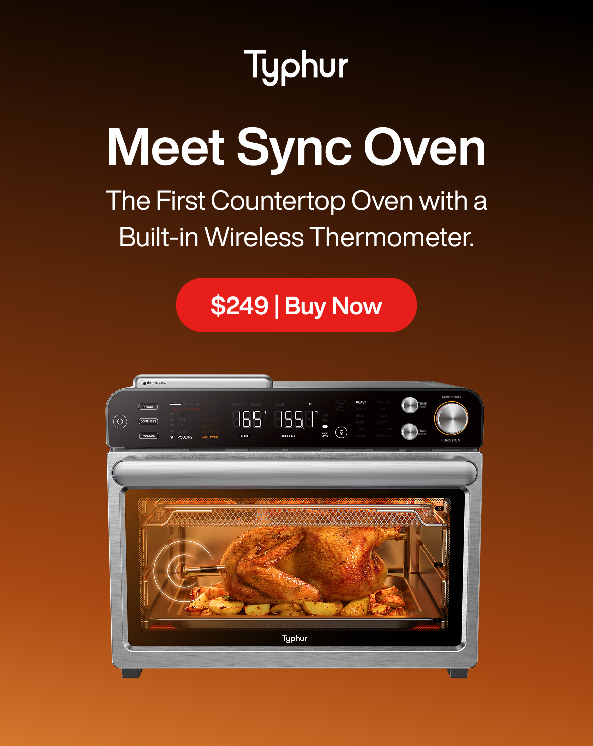 Typhur Sync Oven, Buy Now for $249, Save $50