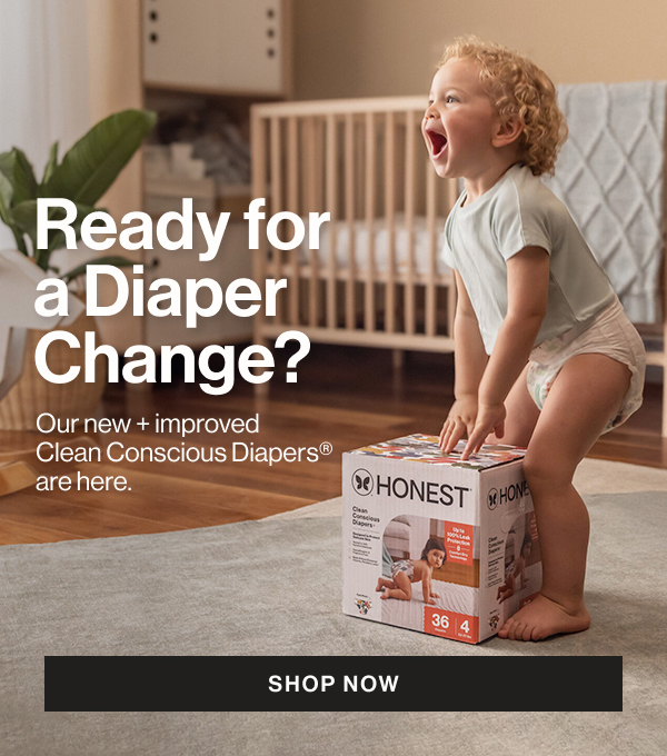 Our new + improved Clean Conscious Diapers are here