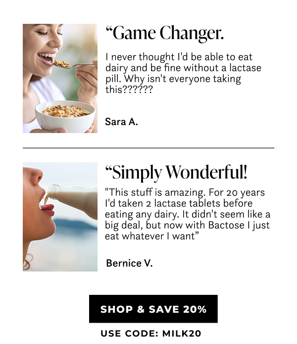 Get Bactose Today! - Shop 20% Off