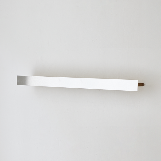 Brushed Steel Shelf 115 cm