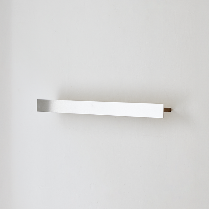 Brushed Steel Shelf 80 cm