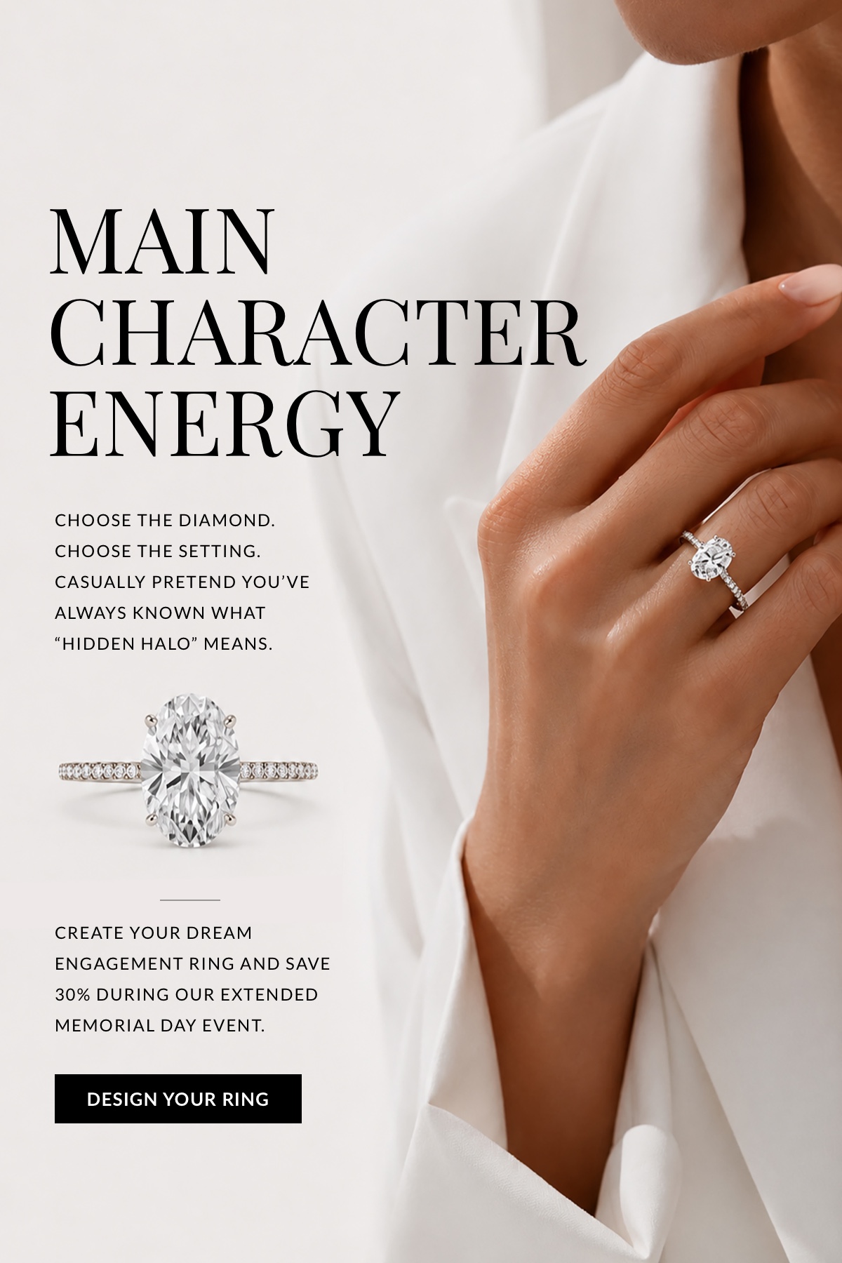 Design your dream ring, save 30% today