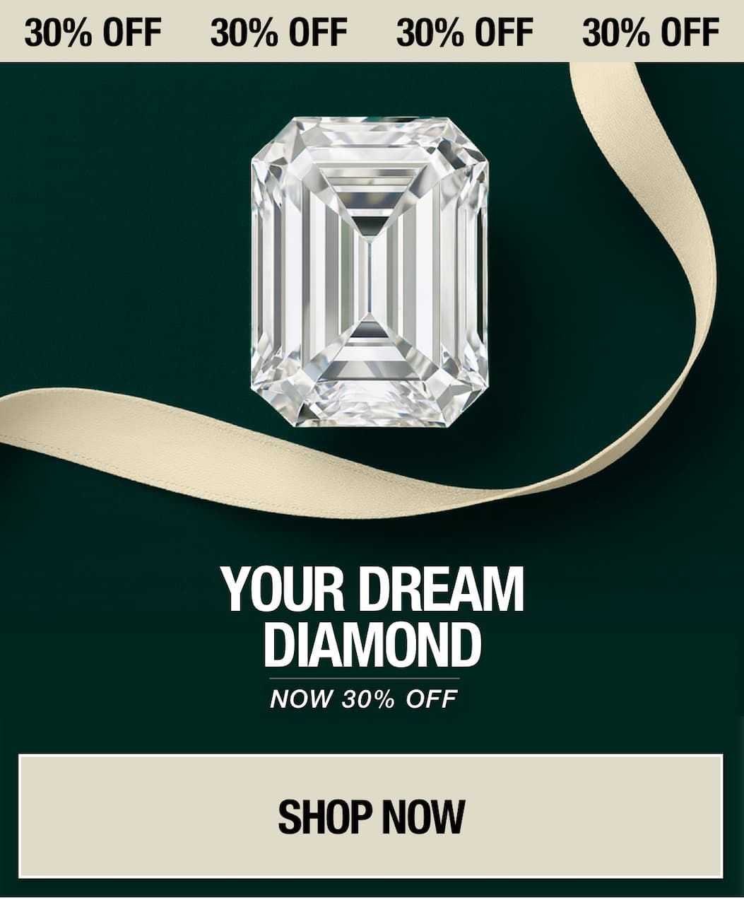 30% off lab-grown diamonds with code BD30
