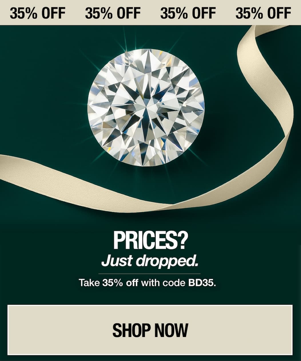 35% off lab-grown diamonds