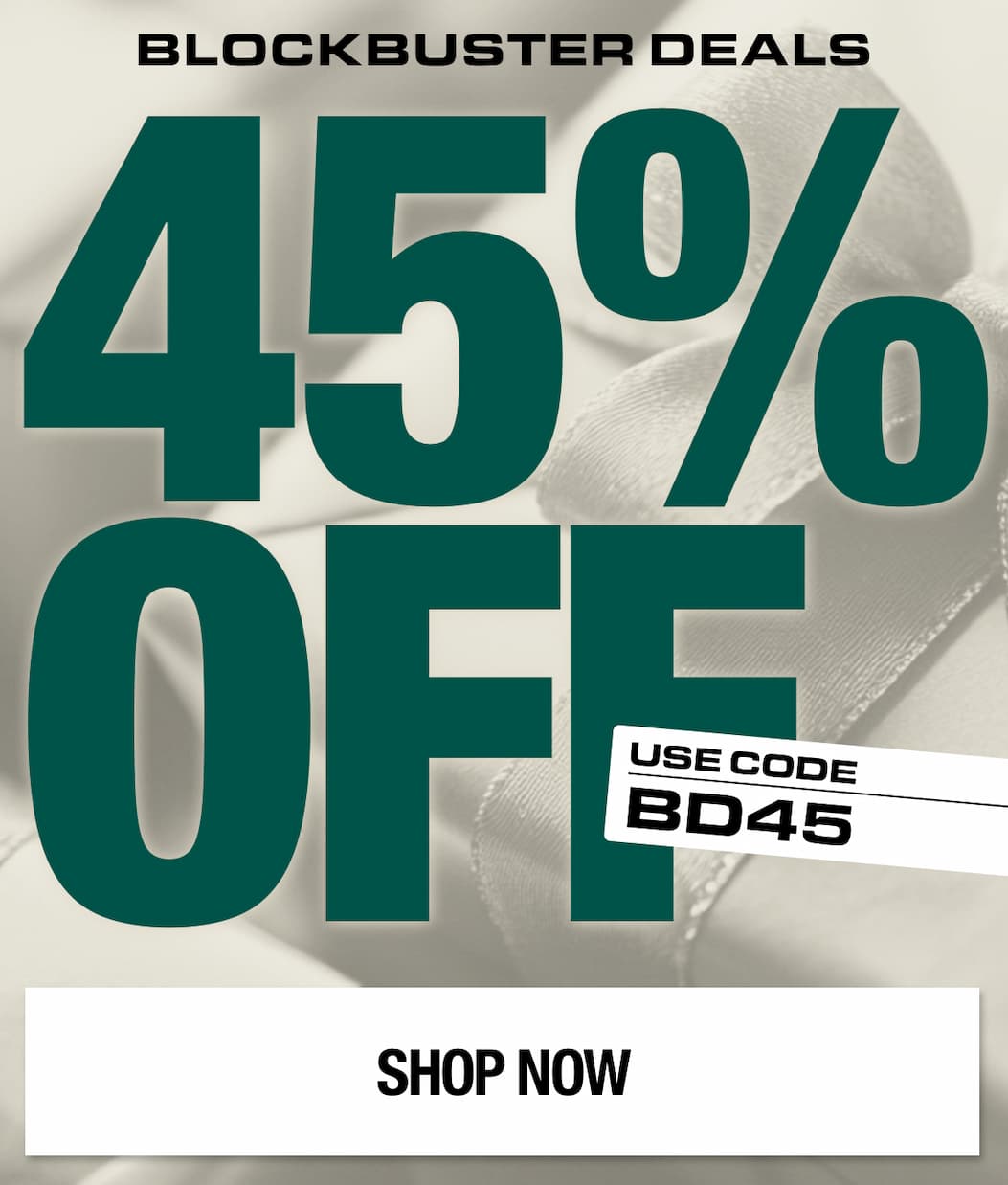 45% off select styles with code BD45
