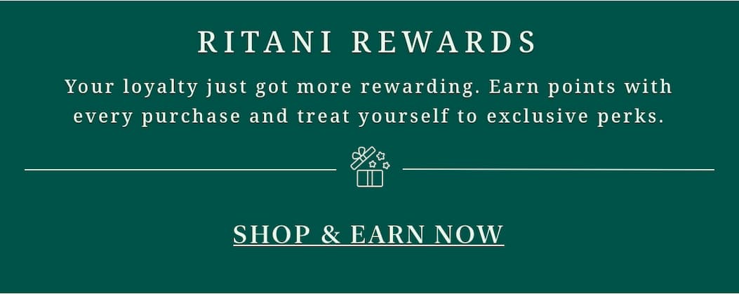 Earn points on every purchase with Ritani Rewards.