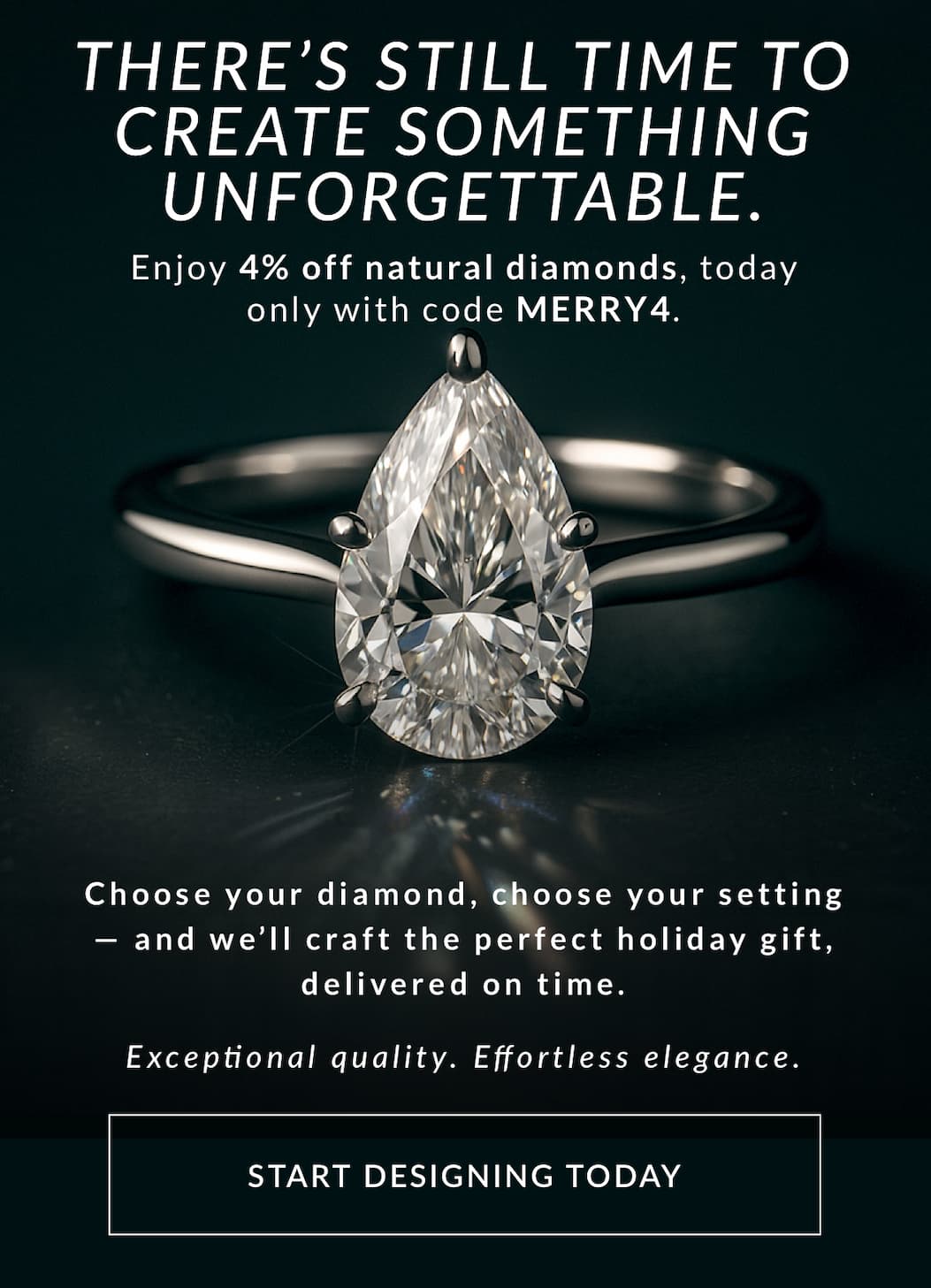 35% off settings + 3% off natural diamonds!