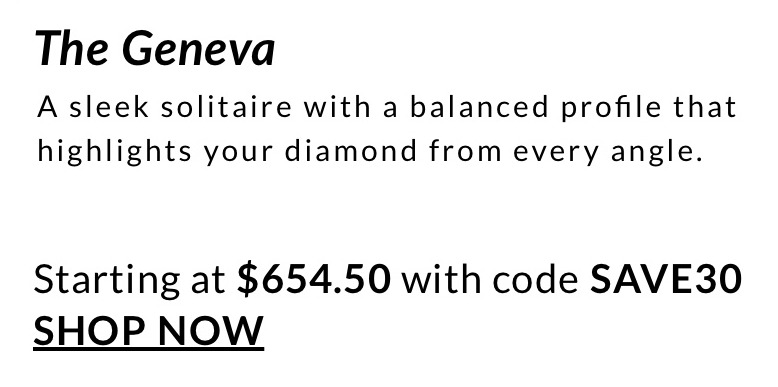 A sleek solitaire with a balanced profile that highlights your diamond from every angle.  