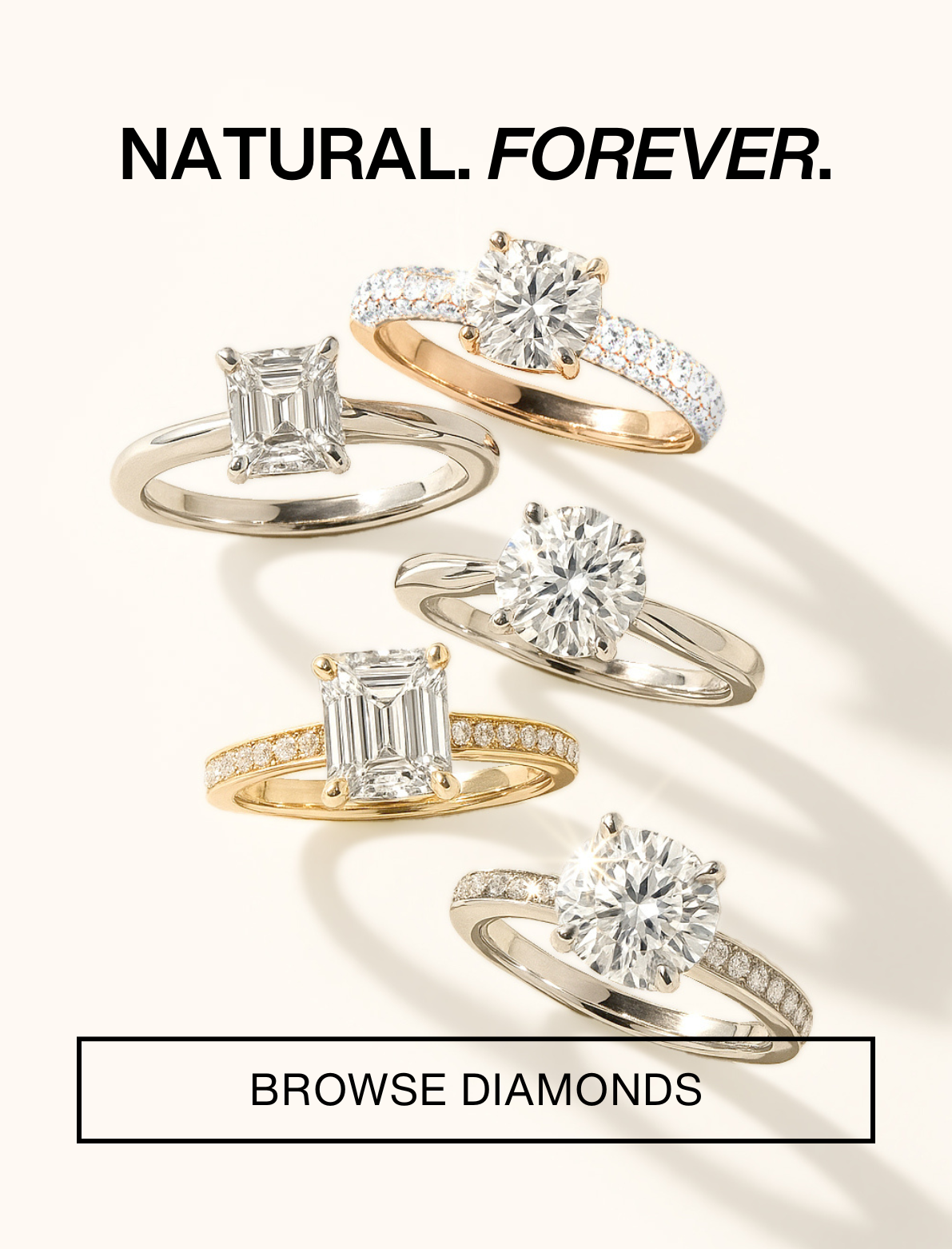 Save 5% on your natural diamond with code SAVE5