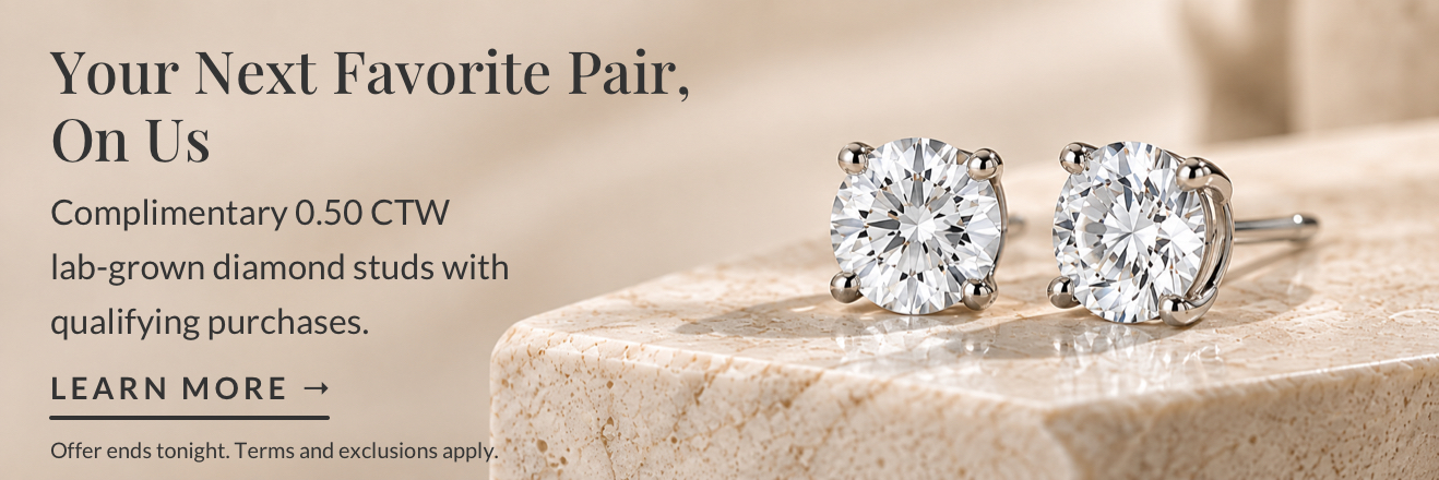 Free lab diamond studs ends tonight