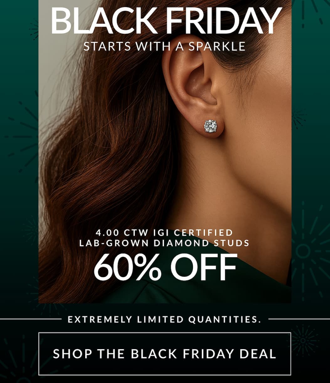 60% of 4.00 CTW IGI Certified Lab Grown Diamond Studs 