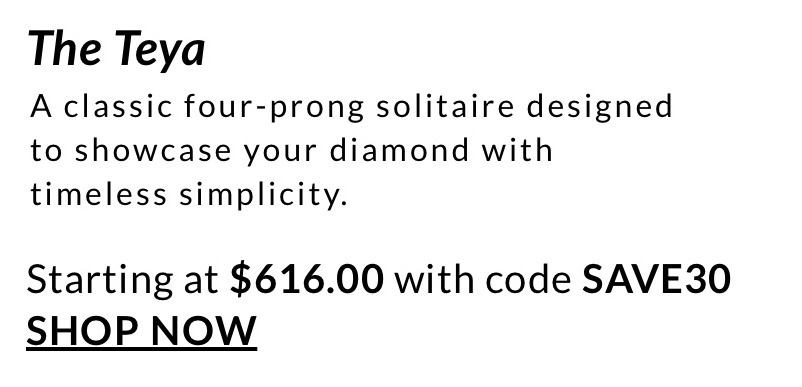 A classic four-prong solitaire designed to showcase your diamond with timeless simplicity.  