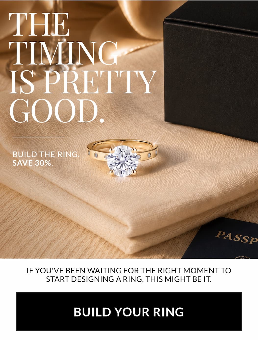 Save 30% on engagement rings and lab-grown diamonds