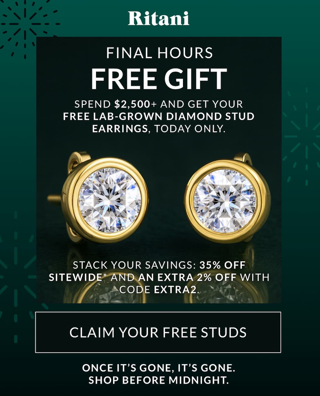 Free gift with your purchase + 35% off sitewide* and an extra 2% off with code EXTRA2