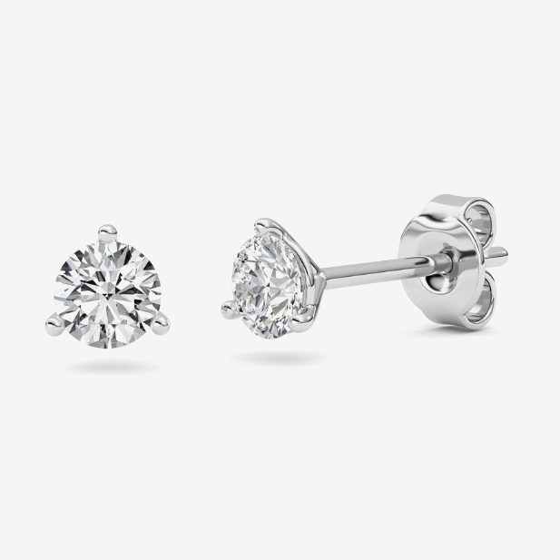 IGI CERTIFIED 0.50 CTW LAB DIAMOND MARTINI STUDS