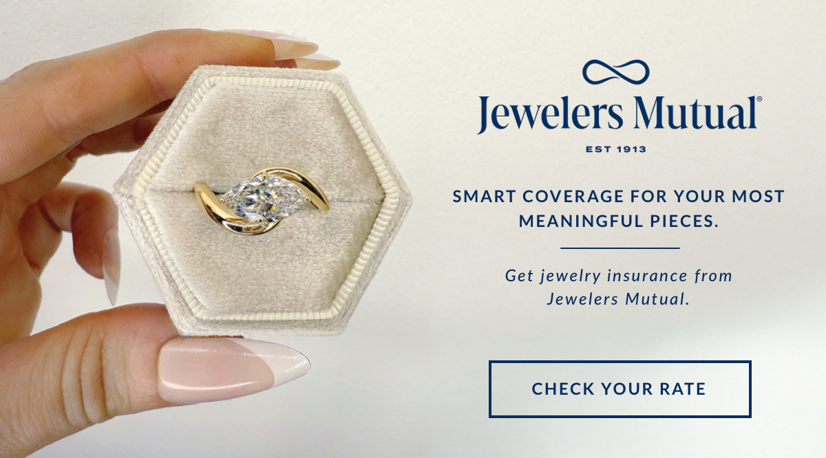 Get peace of mind with jewelry insurance from Jewelers Mutual. Check your rate.