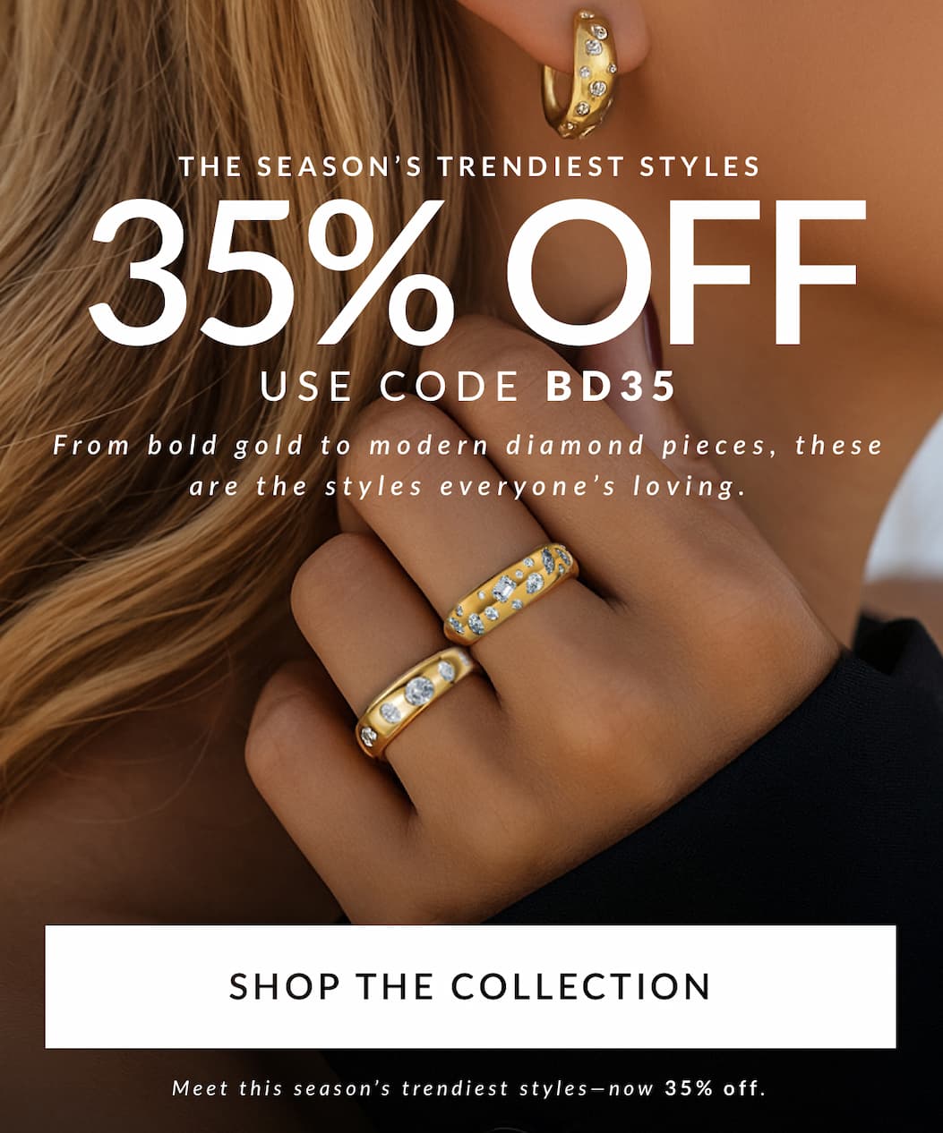35% OFF select lab-grown diamond jewelry with code BD35