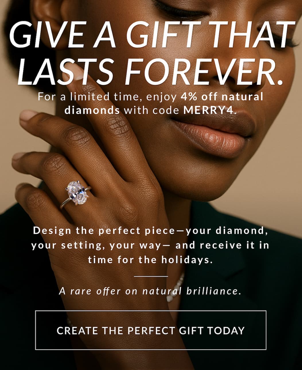 35% off settings + 3% off natural diamonds!