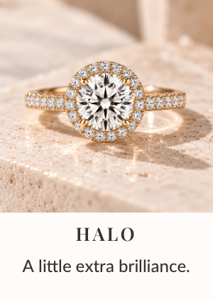 Halo engagement rings