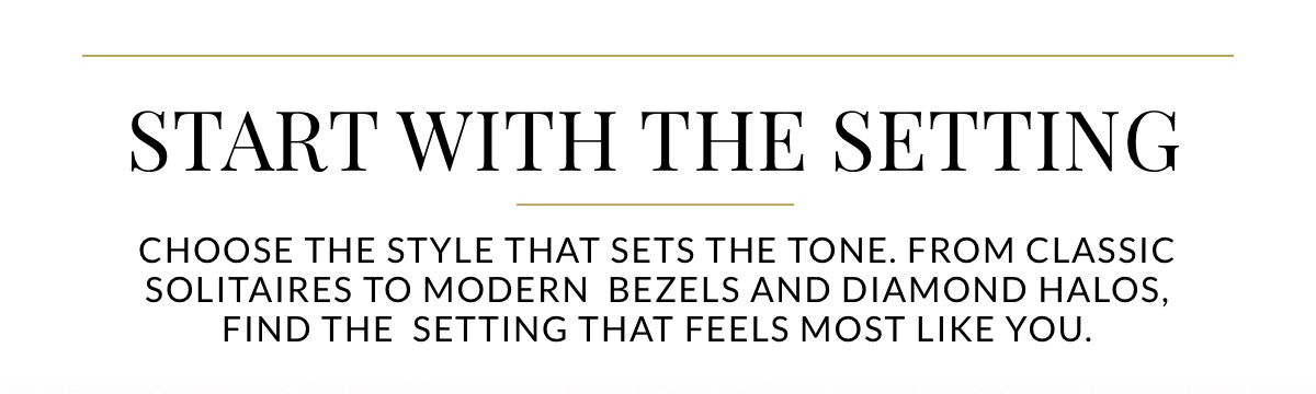 Start with your setting