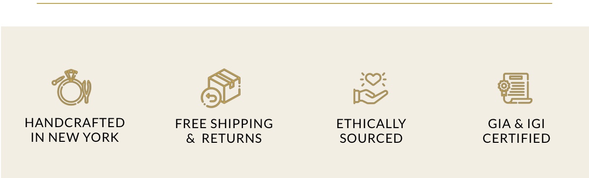Handcrafted, free shipping & returns, ethically sourced, GIA & IGI certified