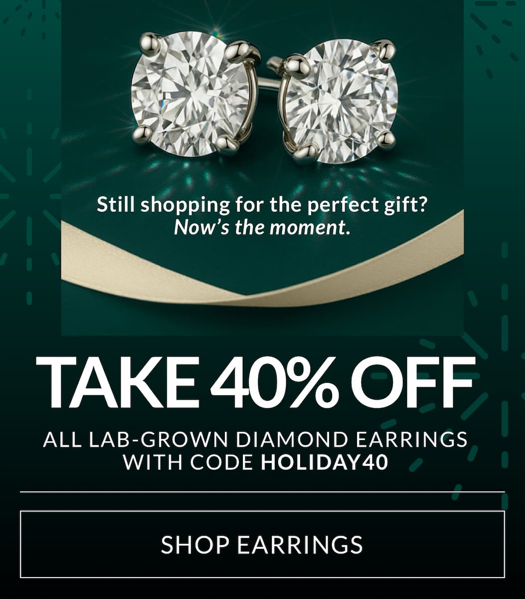 40% OFF LAB GROWN DIAMOND EARRINGS
