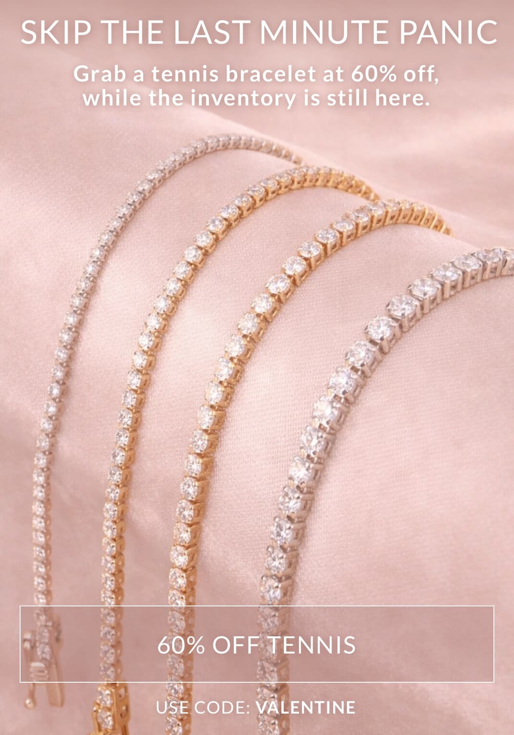 60% off select lab-grown diamond bracelets