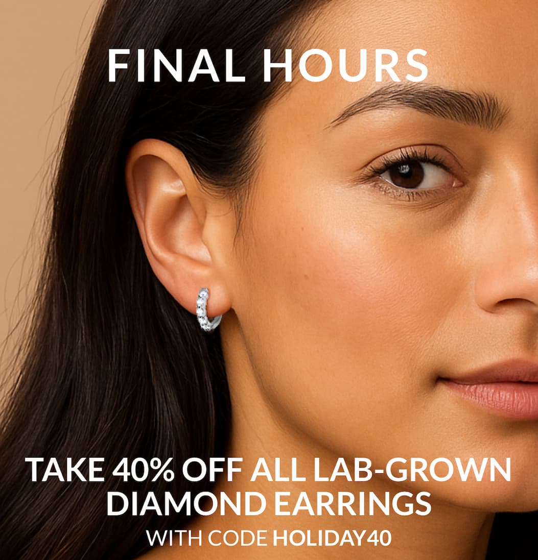 40% OFF LAB GROWN DIAMOND EARRINGS