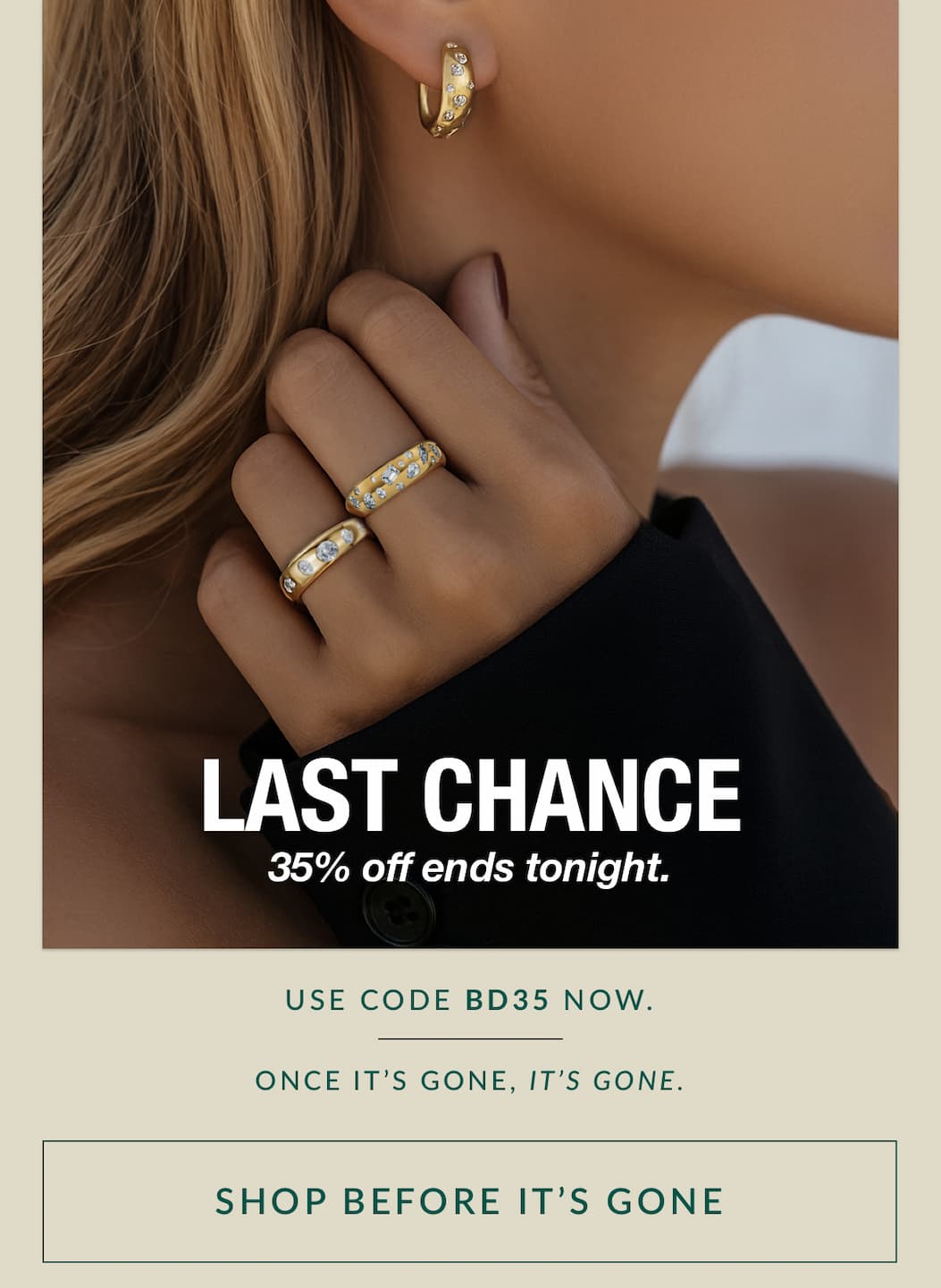 35% OFF select lab-grown diamond jewelry with code BD35