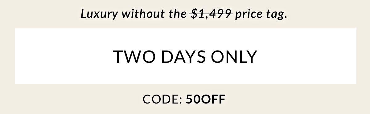 50% off with code 50OFF