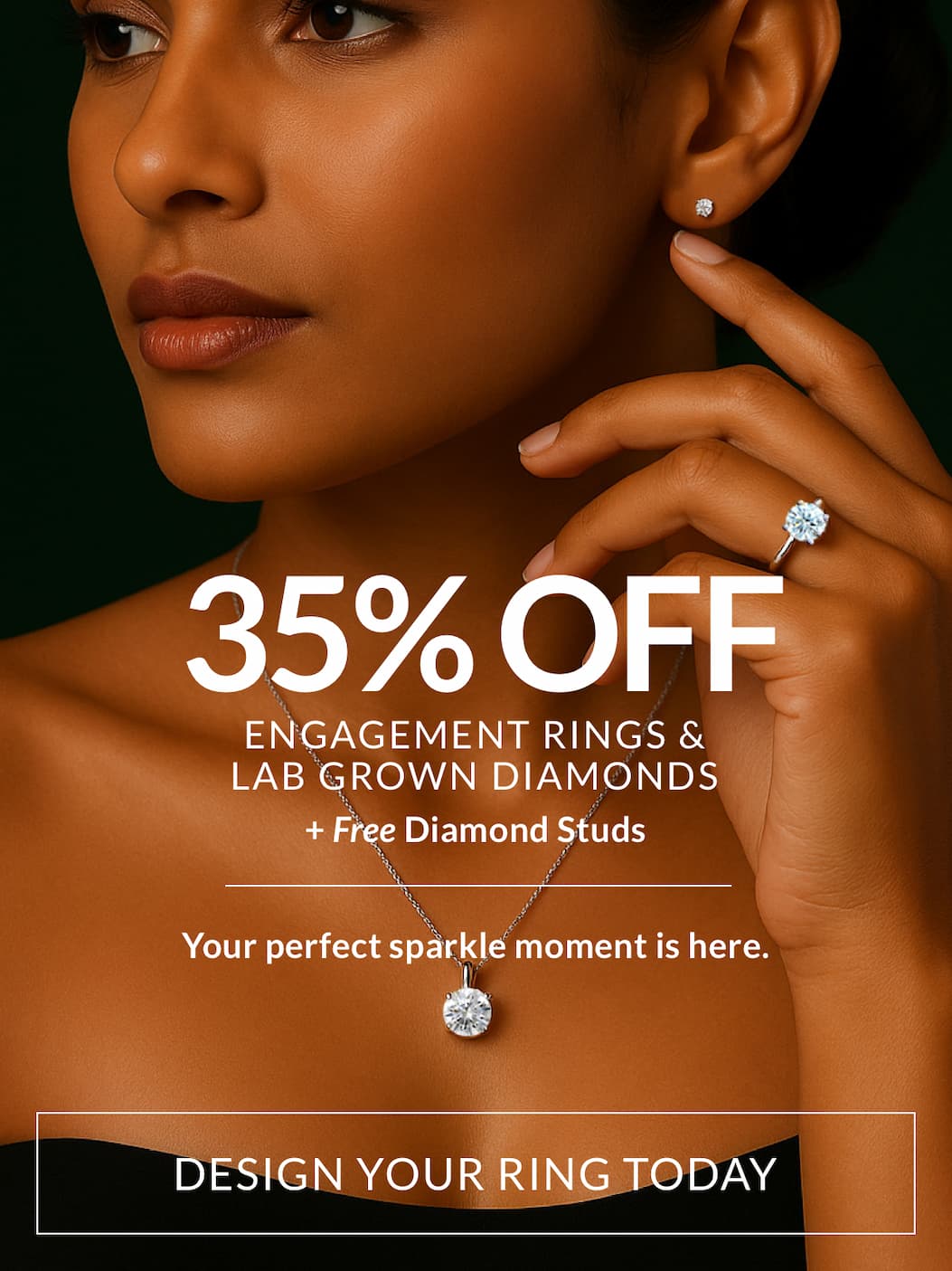 35% off engagement rings & lab grown diamonds with code BD35