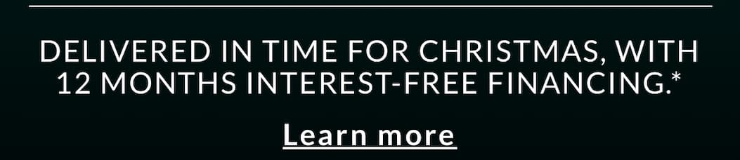 Enjoy 0% interest for 12 months