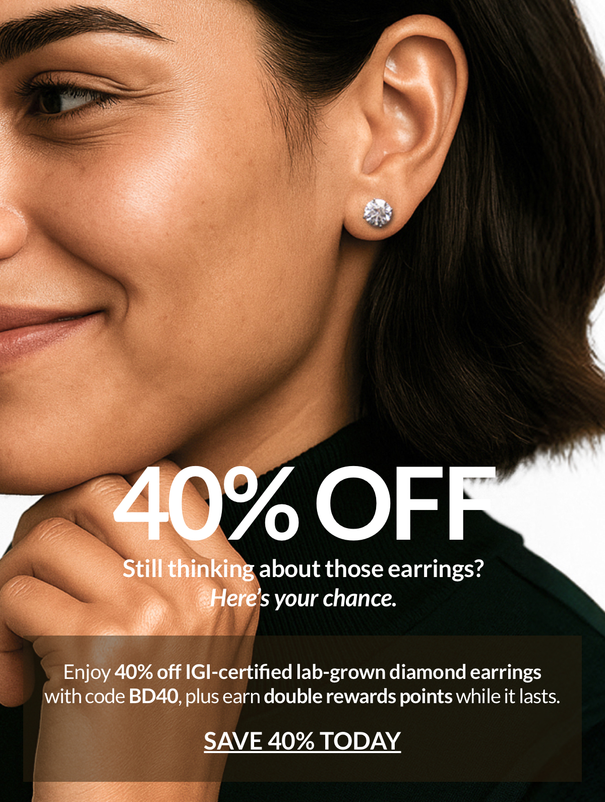 44% off select earrings with code BD40