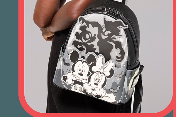Mickey & Minnie Ghost Light Up Glow Mini Backpack