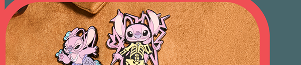 Stitch & Angel Halloween Costumes Mystery Box Pin