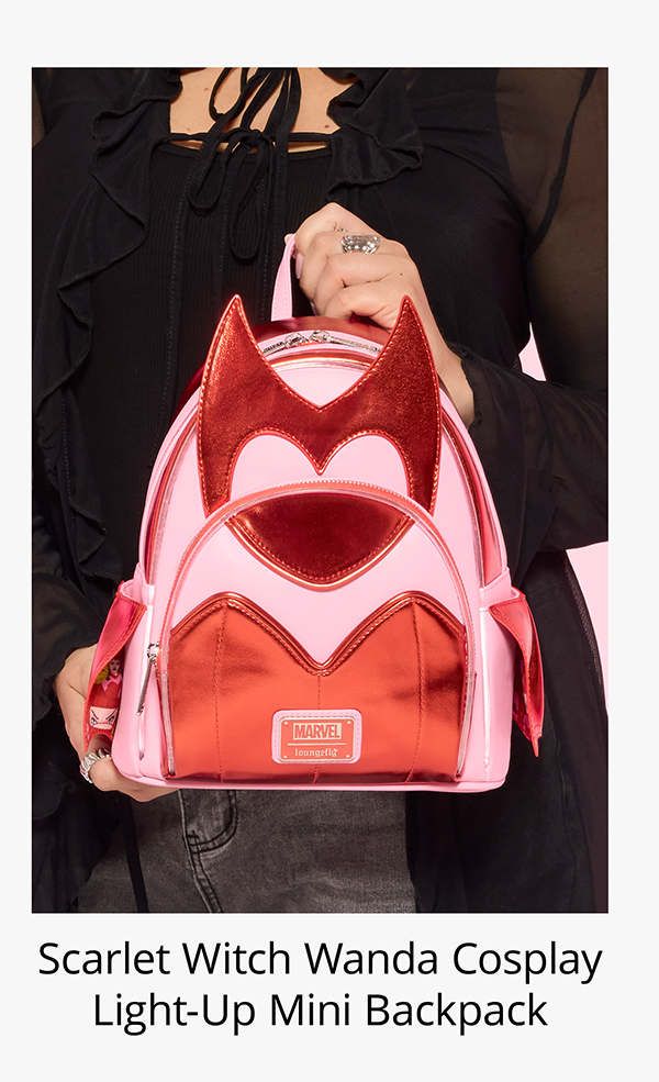 Scarlet Witch Wanda Cosplay Light-Up Mini Backpack
