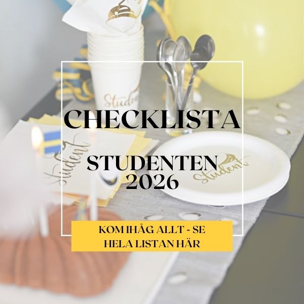 Checklista inför studenten