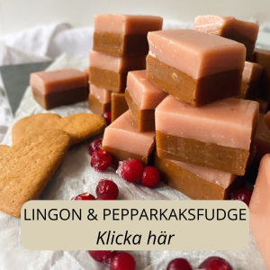 Lingon och pepparkaksfudge - klicka här