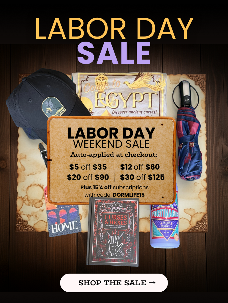 Flat-lay of magical summer items with 'Labor Day Weekend Sale' and auto-applied tiered savings.