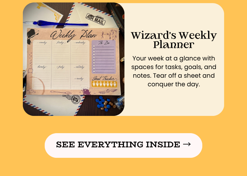 and the WIzard's Weekly Planner. See everything inside