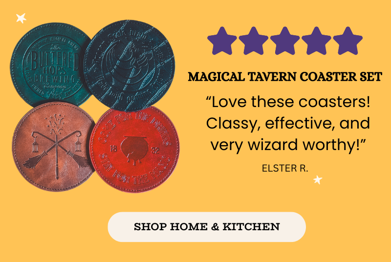 Magical Tavern Coaster Set; 5-star review: 