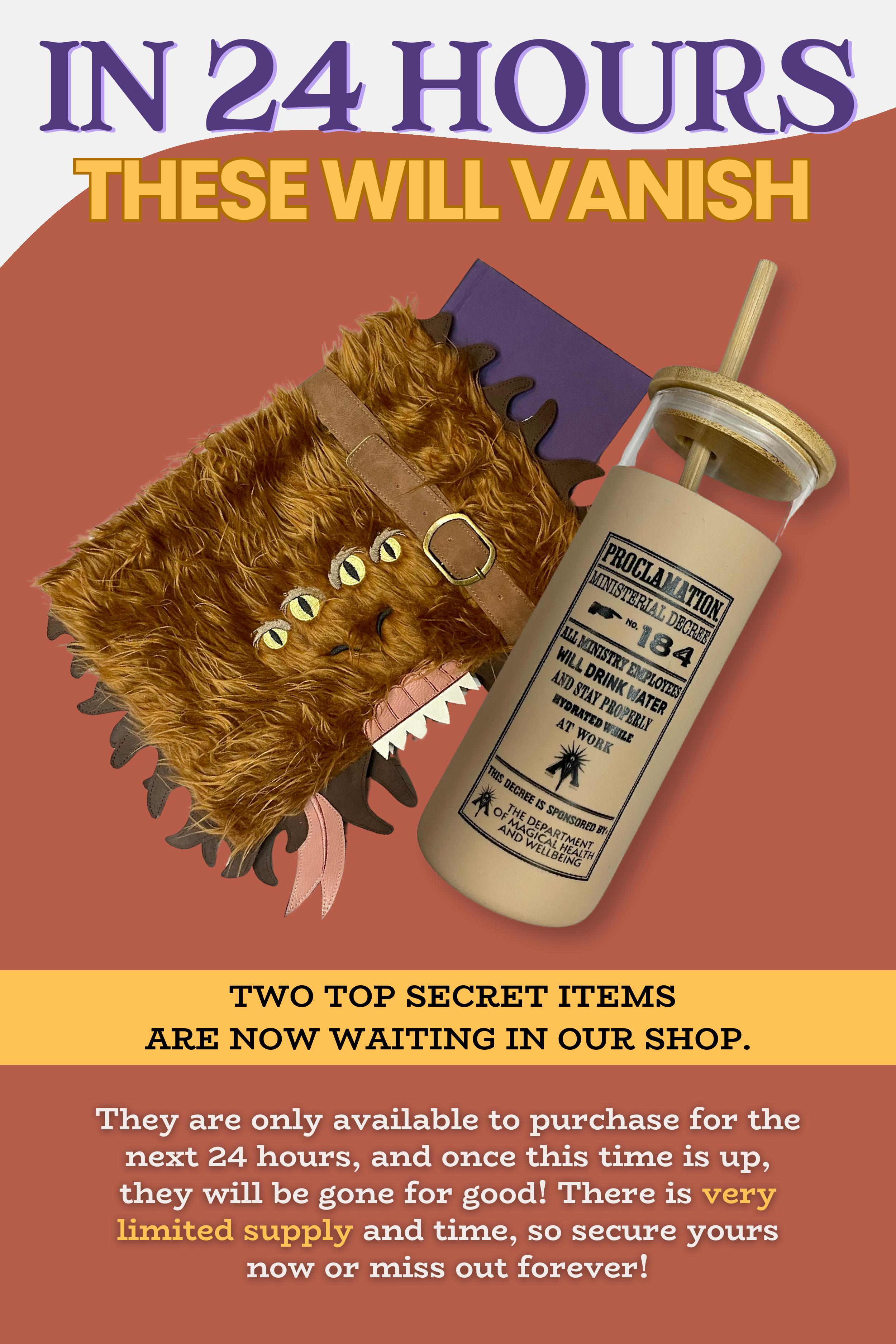 In 24hrs these will vanish! Hurry before they are GONE FOREVER